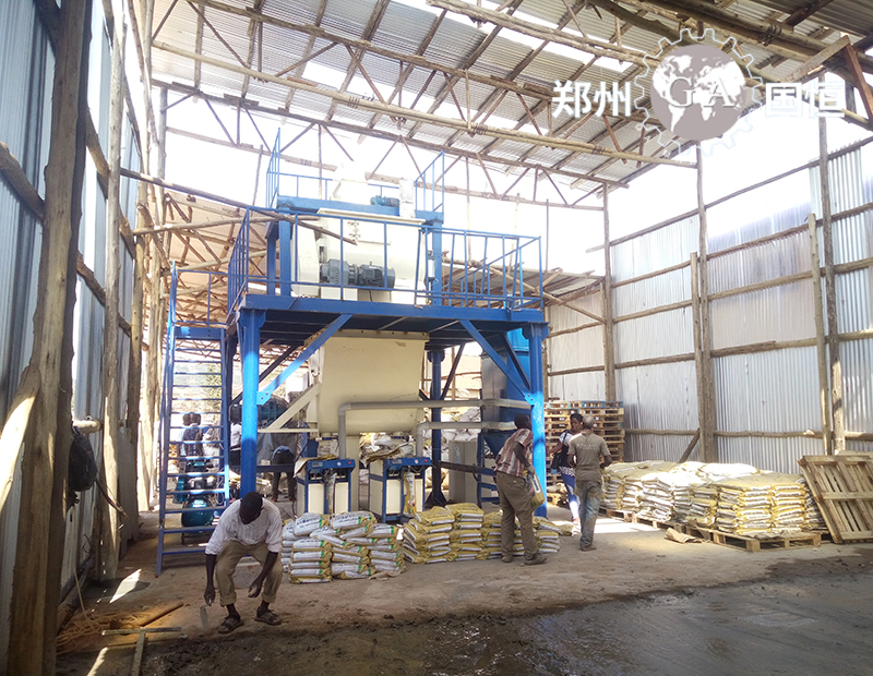 乌干达全自动干粉砂浆生产线